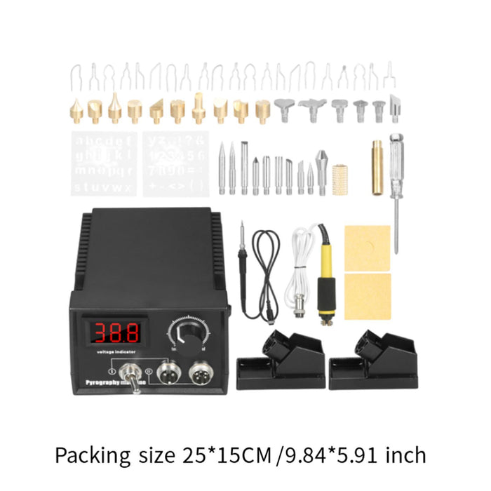 Crofta Wood Burning Kit Versatile Wood Burning Tool for Soldering Carving Embossing