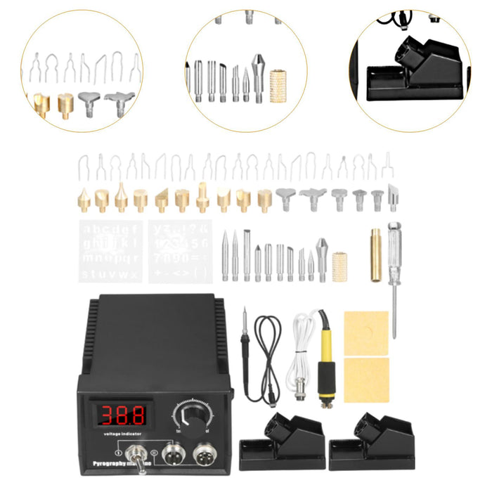 Crofta Wood Burning Kit Versatile Wood Burning Tool for Soldering Carving Embossing