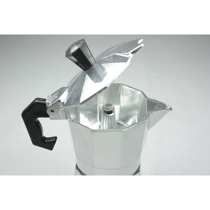 Crofta 2 Pieces Homemade Moka Pot Aluminum Coffee Maker Coffee Cup Handmade 3 Cups&6 Cups