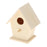 Crofta Wooden Bird House for Outside,Bird Nesting Box,Unfinished Paintable Style3