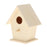 Crofta Wooden Bird House for Outside,Bird Nesting Box,Unfinished Paintable Style3