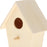 Crofta Wooden Bird House for Outside,Bird Nesting Box,Unfinished Paintable Style3