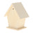 Crofta Wooden Bird House for Outside,Bird Nesting Box,Unfinished Paintable Style3