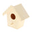 Crofta Wooden Bird House for Outside,Bird Nesting Box,Unfinished Paintable Style4