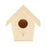 Crofta Wooden Bird House for Outside,Bird Nesting Box,Unfinished Paintable Style4