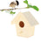 Crofta Wooden Bird House for Outside,Bird Nesting Box,Unfinished Paintable Style4