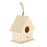 Crofta Wooden Bird House for Outside,Bird Nesting Box,Unfinished Paintable Style6