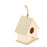 Crofta Wooden Bird House for Outside,Bird Nesting Box,Unfinished Paintable Style6