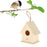 Crofta Wooden Bird House for Outside,Bird Nesting Box,Unfinished Paintable Style6