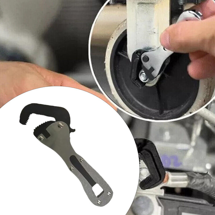 Crofta Mini Short Handle Wrench Garages Practical Multifunctional Adjustable Wrench