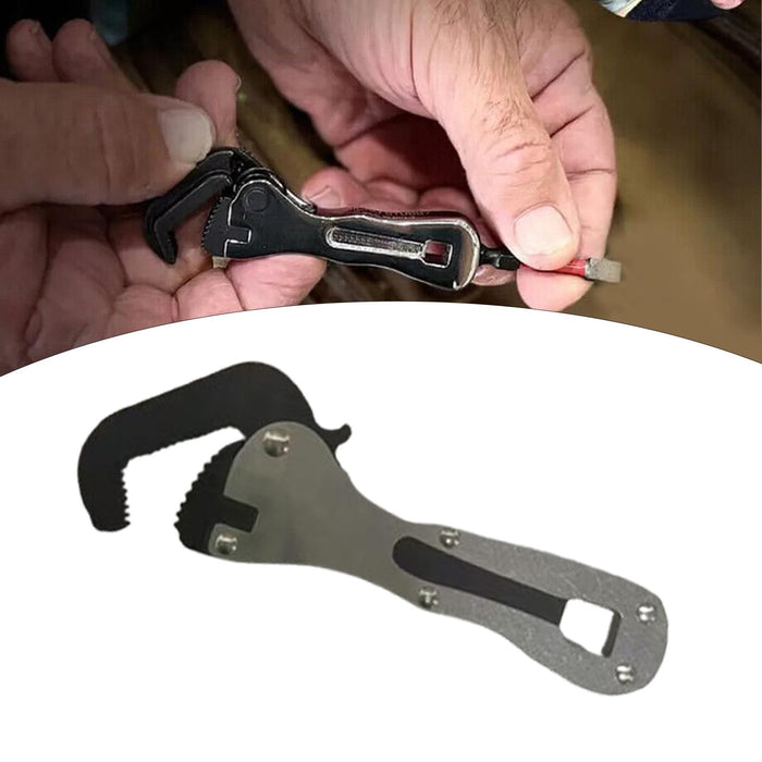 Crofta Mini Short Handle Wrench Garages Practical Multifunctional Adjustable Wrench