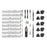 Crofta 180 in 1 Small Screwdriver Set Professional Computer Screwdriver Kit for DIY