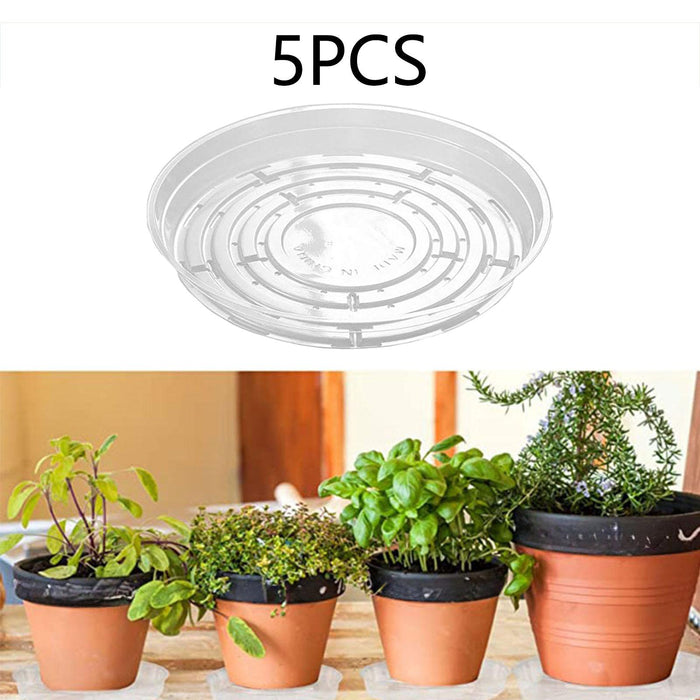 Crofta Plant Trays Lawn Courtyard Home Decor Balcony Round Windowsill Plant Saucers 12inch