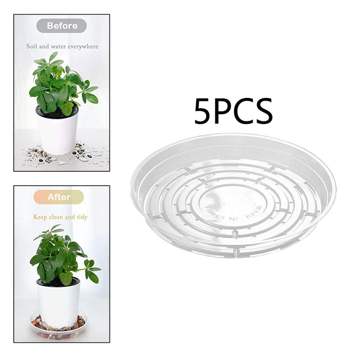 Crofta Plant Trays Lawn Courtyard Home Decor Balcony Round Windowsill Plant Saucers 12inch