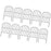 Crofta 10Pcs Accessory Multifunctional for Yard Landscape Metal Garden Fence Panels