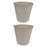 Crofta 2 Pieces Flower Buckets Sculpture Gift Flower Pots for Garden Desktop Office White