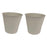 Crofta 2 Pieces Flower Buckets Sculpture Gift Flower Pots for Garden Desktop Office White