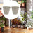 Crofta 2 Pieces Flower Buckets Sculpture Gift Flower Pots for Garden Desktop Office White