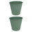 Crofta 2 Pieces Flower Buckets Sculpture Gift Flower Pots for Garden Desktop Office Green