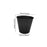 Crofta 2 Pieces Flower Buckets Sculpture Gift Flower Pots for Garden Desktop Office Black