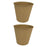 Crofta 2 Pieces Flower Buckets Sculpture Gift Flower Pots for Garden Desktop Office Yellow