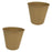 Crofta 2 Pieces Flower Buckets Sculpture Gift Flower Pots for Garden Desktop Office Yellow