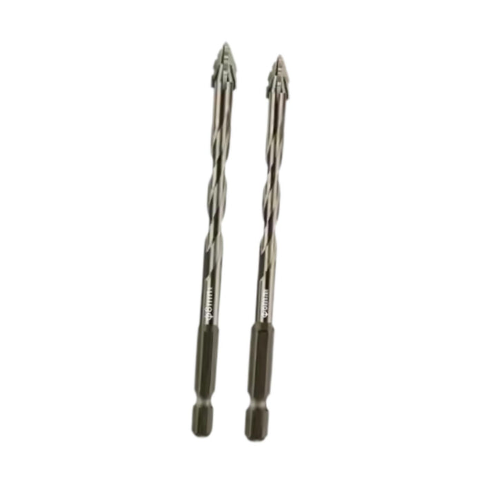 Crofta 2Pcs Four Flute Sawtooth Eccentric Drill Bits Sturdy for Brick Ceramic Glass