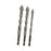 Crofta 3Pcs Four Flute Sawtooth Eccentric Drill Bits Home Drill Bits for Brick Tile