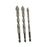 Crofta 3Pcs Four Flute Sawtooth Eccentric Drill Bits Home Drill Bits for Brick Tile