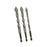 Crofta 3Pcs Four Flute Sawtooth Eccentric Drill Bits Home Drill Bits for Brick Tile