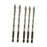 Crofta 5Pcs Four Flute Sawtooth Eccentric Drill Bits Sturdy for Glass Metal Ceramic