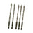 Crofta 5Pcs Four Flute Sawtooth Eccentric Drill Bits Sturdy for Glass Metal Ceramic