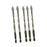 Crofta 5Pcs Four Flute Sawtooth Eccentric Drill Bits Sturdy for Glass Metal Ceramic