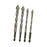 Crofta 4Pcs Four Flute Sawtooth Eccentric Drill Bits Sturdy for Tile Metal Concrete