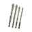 Crofta 4Pcs Four Flute Sawtooth Eccentric Drill Bits Sturdy for Tile Metal Concrete