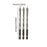 Crofta 3x Four Flute Sawtooth Eccentric Drill Bits Skewed Head Eccentric Drill Bits 6mm