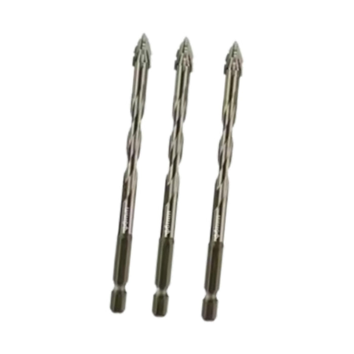 Crofta 3x Four Flute Sawtooth Eccentric Drill Bits Skewed Head Eccentric Drill Bits 8mm