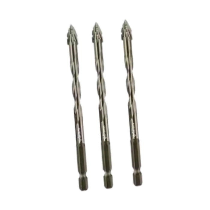 Crofta 3x Four Flute Sawtooth Eccentric Drill Bits Skewed Head Eccentric Drill Bits 8mm