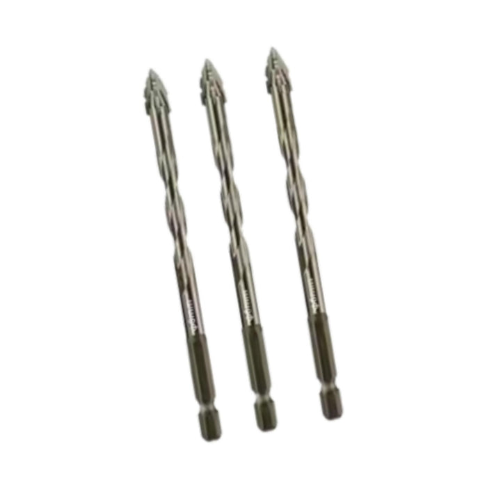 Crofta 3x Four Flute Sawtooth Eccentric Drill Bits Skewed Head Eccentric Drill Bits 8mm