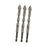 Crofta 3x Four Flute Sawtooth Eccentric Drill Bits Skewed Head Eccentric Drill Bits 10mm