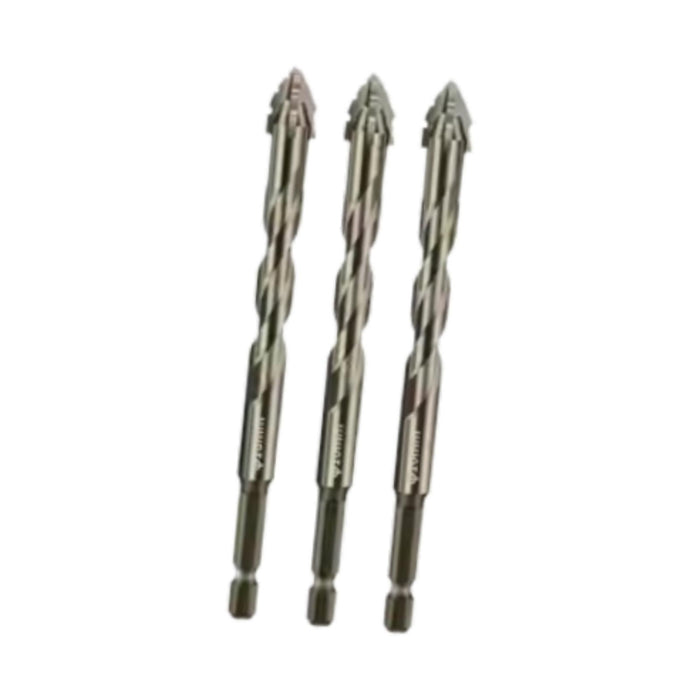 Crofta 3x Four Flute Sawtooth Eccentric Drill Bits Skewed Head Eccentric Drill Bits 10mm