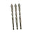 Crofta 3x Four Flute Sawtooth Eccentric Drill Bits Skewed Head Eccentric Drill Bits 10mm