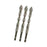 Crofta 3x Four Flute Sawtooth Eccentric Drill Bits Skewed Head Eccentric Drill Bits 10mm