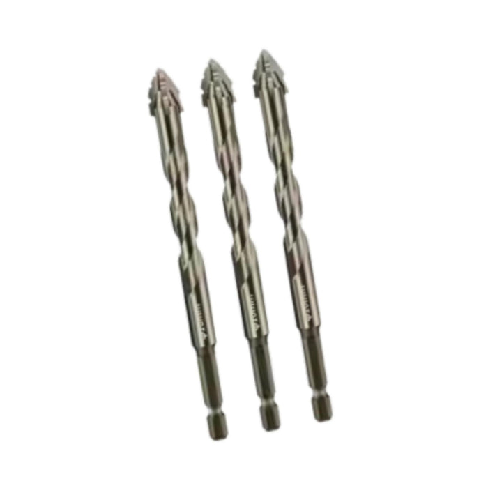 Crofta 3x Four Flute Sawtooth Eccentric Drill Bits Skewed Head Eccentric Drill Bits 10mm