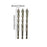 Crofta 3x Four Flute Sawtooth Eccentric Drill Bits Skewed Head Eccentric Drill Bits 10mm