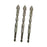 Crofta 3x Four Flute Sawtooth Eccentric Drill Bits Skewed Head Eccentric Drill Bits 12mm