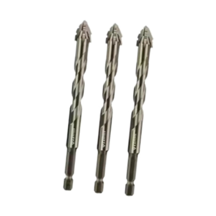 Crofta 3x Four Flute Sawtooth Eccentric Drill Bits Skewed Head Eccentric Drill Bits 12mm