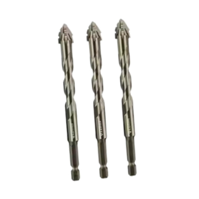 Crofta 3x Four Flute Sawtooth Eccentric Drill Bits Skewed Head Eccentric Drill Bits 12mm