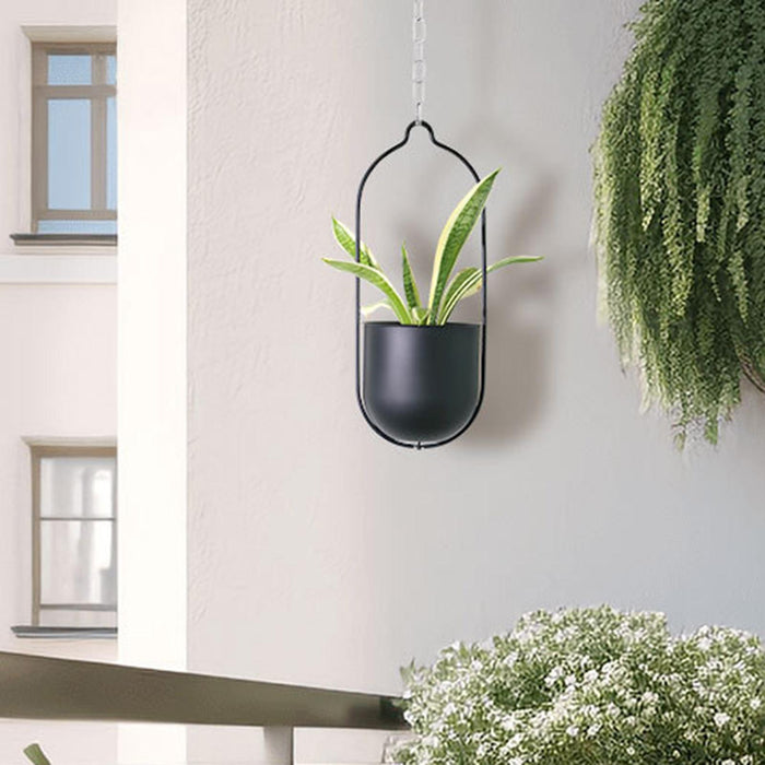 Crofta Hanging Flower Basket Decorative Floral Container for Patio Home Living Room