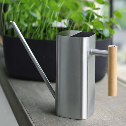 Crofta Watering Can 500ml Stainless Steel with Long Mouth for Outdoor Garden Flower Silver